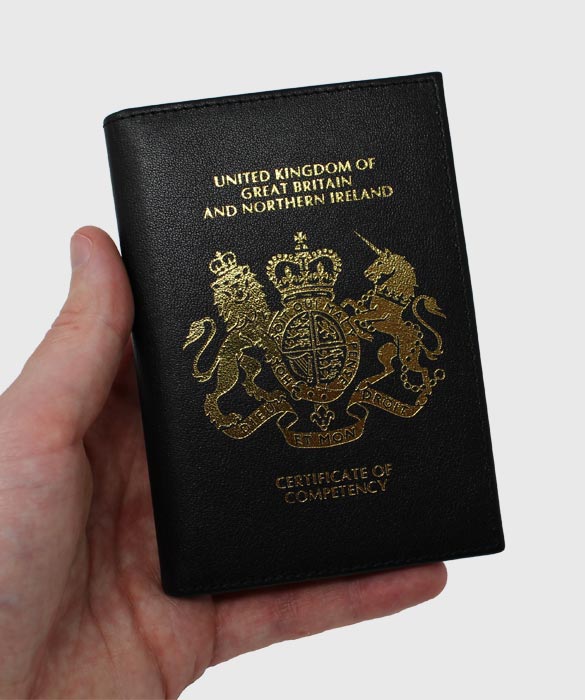 Sea Wallet CoC holder in hand